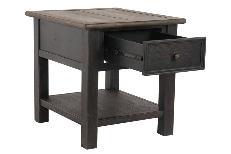 Tyler Creek Grayish Brown/Black End Table - DMV FurnitureEnd Table