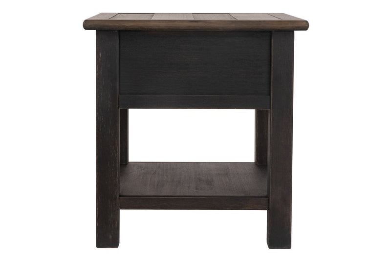 Tyler Creek Grayish Brown/Black End Table - DMV FurnitureEnd Table