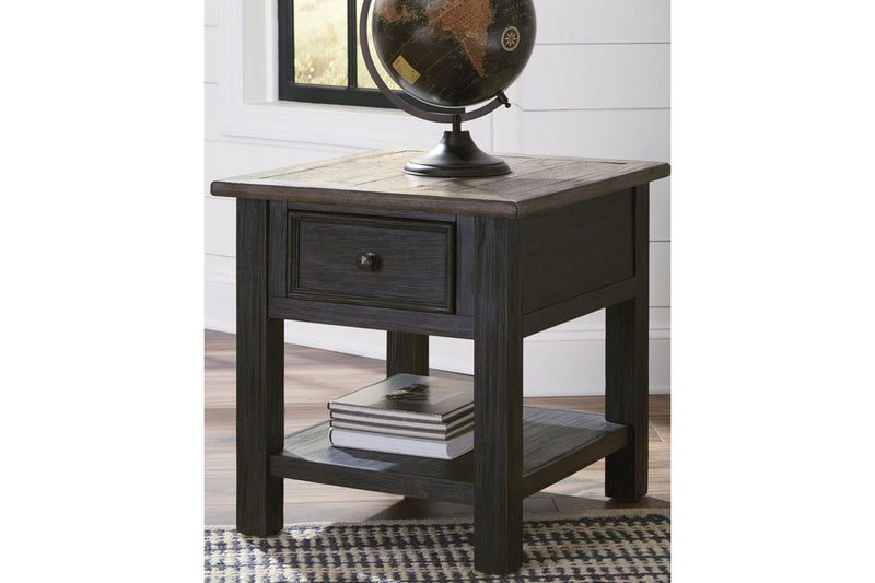 Tyler Creek Grayish Brown/Black End Table - DMV FurnitureEnd Table
