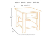 Tyler Creek Grayish Brown/Black End Table - DMV FurnitureEnd Table