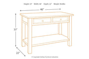 Tyler Creek Grayish Brown/Black Sofa/Console Table - DMV FurnitureSofa Table