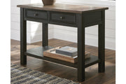 Tyler Creek Grayish Brown/Black Sofa/Console Table - DMV FurnitureSofa Table