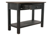 Tyler Creek Grayish Brown/Black Sofa/Console Table - DMV FurnitureSofa Table