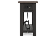 Tyler Creek Two - tone Chairside End Table - DMV FurnitureEnd Table Chair Side