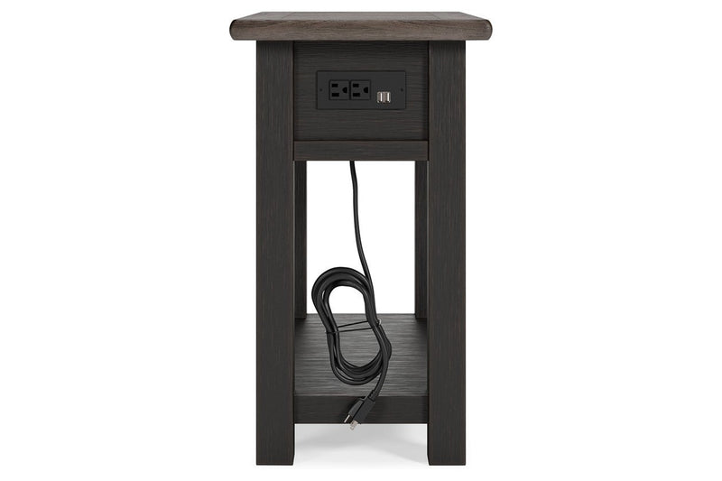 Tyler Creek Two - tone Chairside End Table - DMV FurnitureEnd Table Chair Side