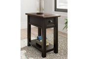Tyler Creek Two - tone Chairside End Table - DMV FurnitureEnd Table Chair Side