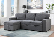 U0203 Light Grey Reversible Sofa Bed - DMV FurnitureSleeper Sectional