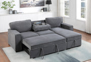 U0203 Light Grey Reversible Sofa Bed - DMV FurnitureSleeper Sectional