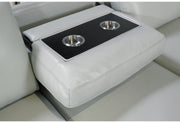 U0212 Blanche Silver Pull Out Sofa Bed - U0212-BLANCHE SIL-PO SOFA BED