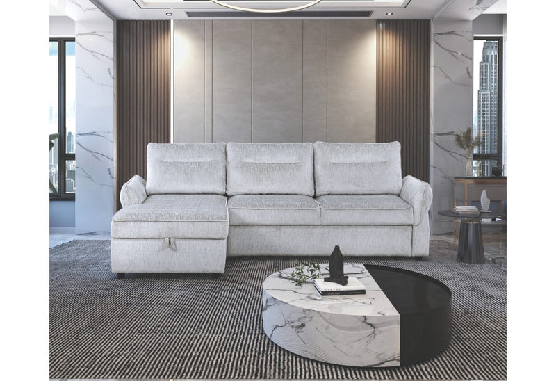 U0301 Grey Pull Out Sofa Bed - U0301-GREY-SOFA BED