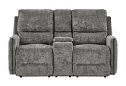 U2203 Dark Grey Power Console Reclining Loveseat - U2203-DRK GRY-PCRLS