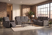 U2203 Dark Grey Power Console Reclining Loveseat - U2203-DRK GRY-PCRLS