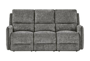 U2203 Dark Grey Power Reclining Sofa - U2203-DRK GRY-PRS