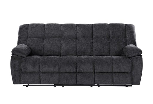 U6000 Black Reclining Sofa - U6000-BLACK-RS-N