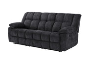 U6000 Black Reclining Sofa - U6000-BLACK-RS-N