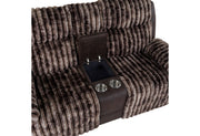 U6028 Brown Console Reclining Loveseat - U6028-BROWN-CRLS-N
