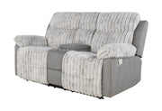 U6028 Grey Console Reclining Loveseat - U6028-GREY-CRLS
