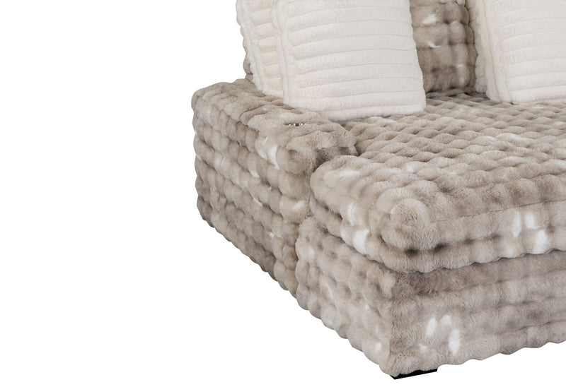 U8292 Grey Lounger Sofa With Usb - DMV FurnitureLoungers