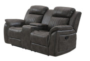 U8517 Grey Console Reclining Loveseat - U8517-GREY-CRLS-N