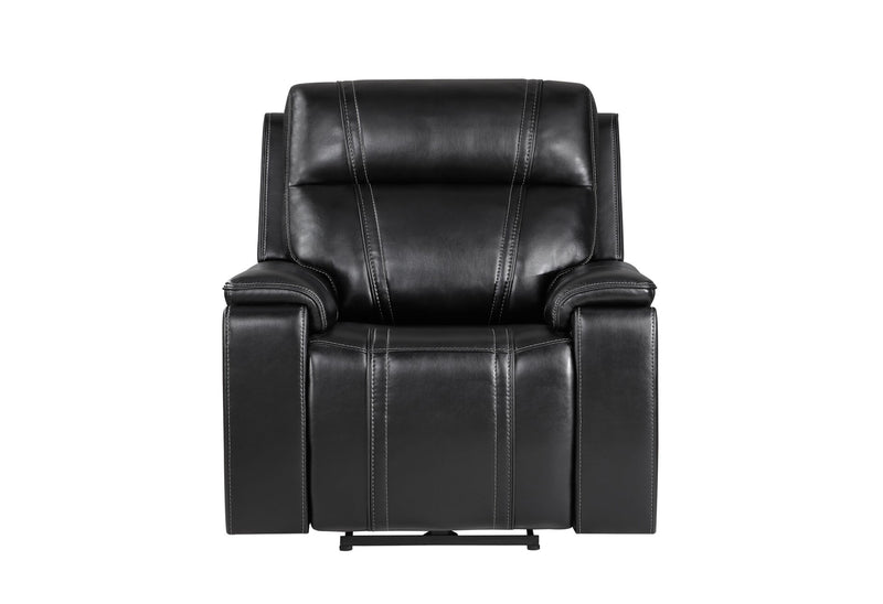 U8880 Black Leather Power Recliner - U8880-BLK LEATHER-PR
