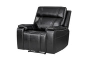 U8880 Black Leather Power Recliner - U8880-BLK LEATHER-PR