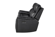 U8880 Black Leather Power Reclining Sofa - U8880-BLK LEATHER-PRS