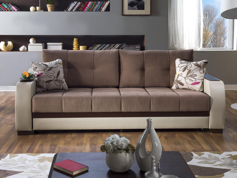 Ultra 3 Seat Sleeper (Optimum Brown) 3 Pieces - DMV FurnitureSleeper Sofa