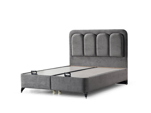 Uludag Storage Bed With Headboard - Queen in Grey - 200-ELIF-ULU-150-EY320-SB