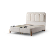 Uludag Storage Bed With Headboard - Twin in Cream - 200-ELIF-ULU-90-EY322-SB