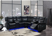 Um02 Black Sectional - DMV FurnitureSectional