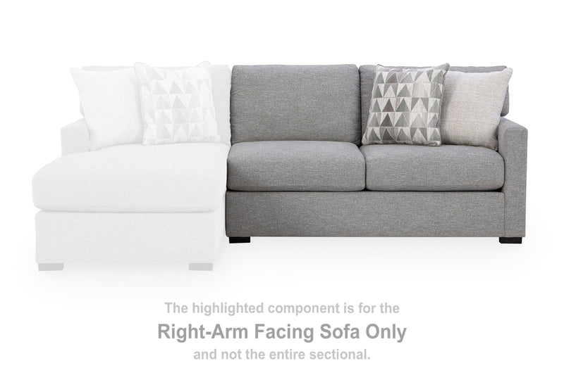 UrbanCrest Pewter Right-Arm Facing Sofa - PC2080467