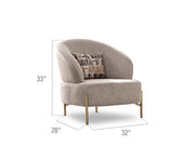 Urla Chair Cream in Cream - 101-URL-ANG04-B