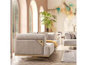 Urla Stationary Sofa Cream in Cream - 101-URL-ANG04-3