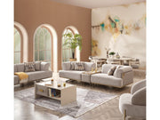 Urla Stationary Sofa Cream in Cream - 101-URL-ANG04-3