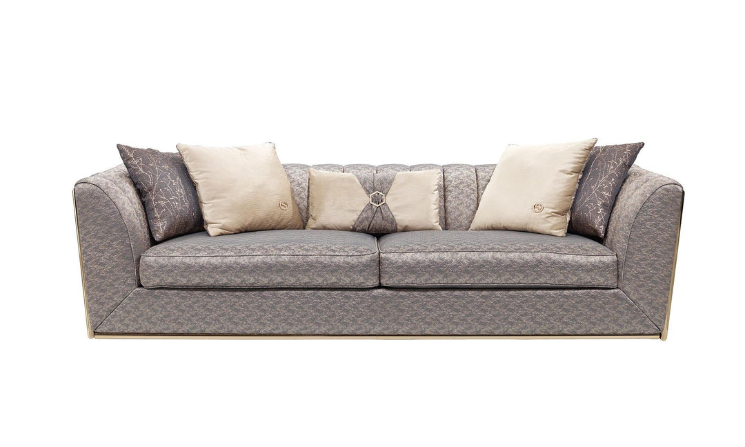 Prag 101" Wide Tuxedo Arm Sofa