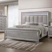 Vail Gray LED King Panel Bed - DMV FurnitureKing Bed