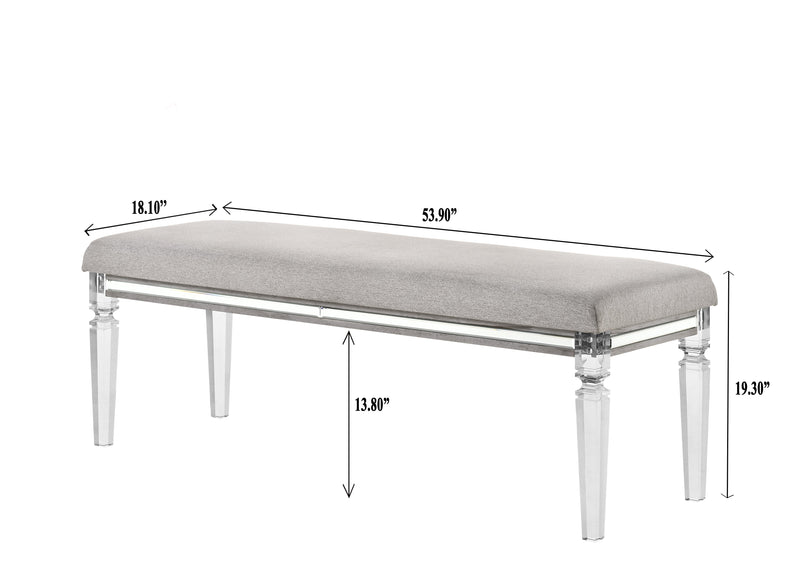 Vail Gray LED Upholstered Panel Bedroom Set - DMV FurnitureBedroom Set