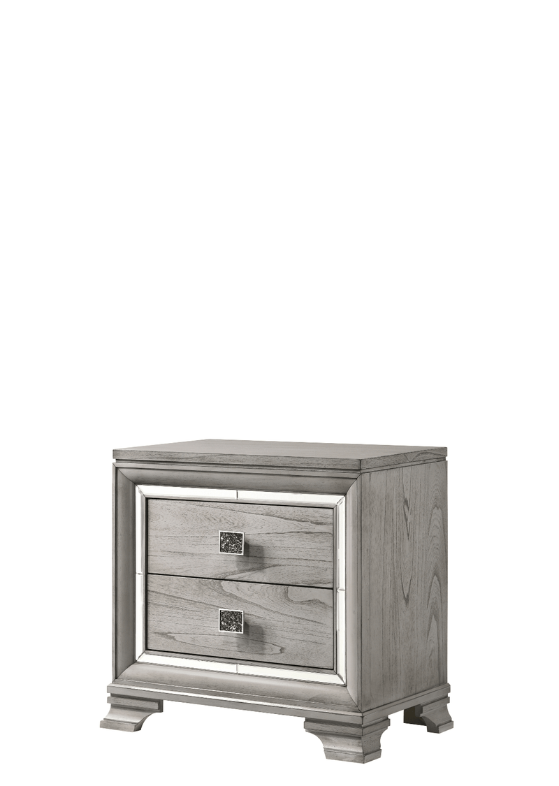 Vail Gray LED Upholstered Panel Bedroom Set - DMV FurnitureBedroom Set