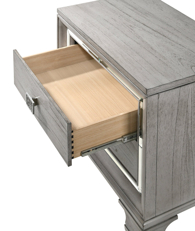 Vail Gray LED Upholstered Panel Bedroom Set - DMV FurnitureBedroom Set