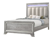 Vail Gray LED Upholstered Panel Bedroom Set - DMV FurnitureBedroom Set