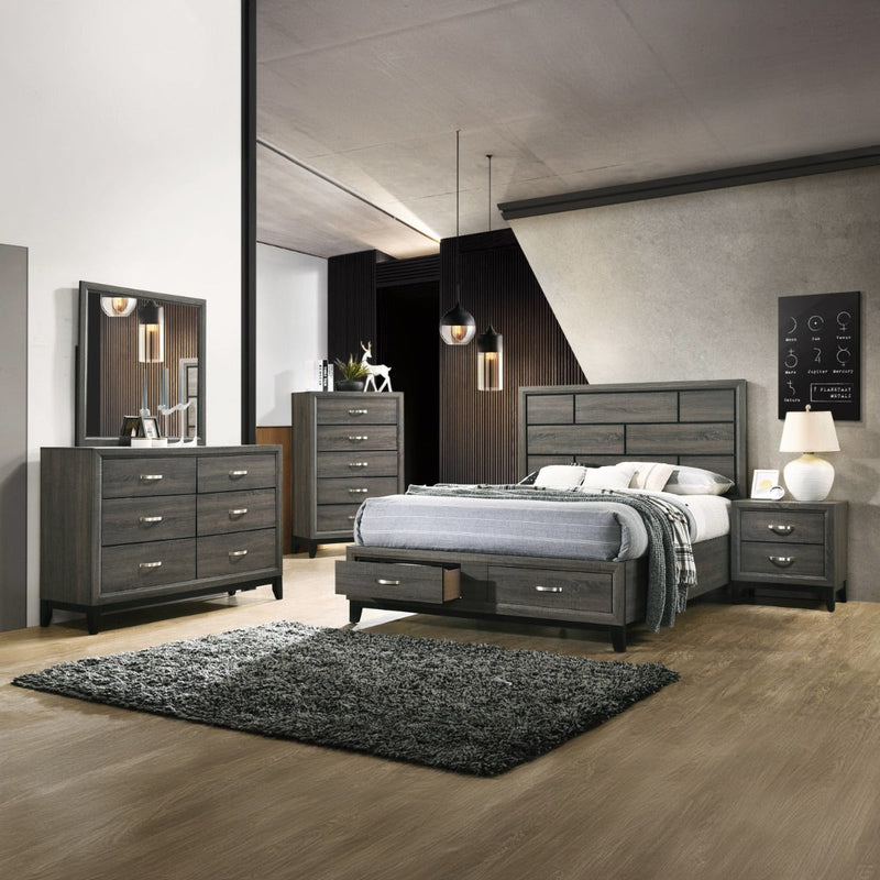 Valdemar EK Bed W/Storage - 27057EK