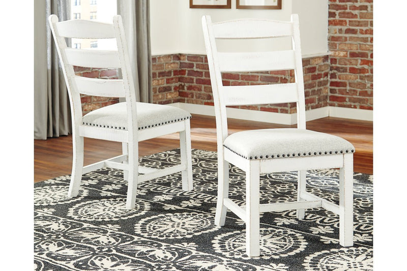 Valebeck Beige/White Dining Chair (Set of 2) - DMV FurnitureDining Chair