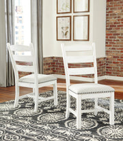 Valebeck Beige/White Rectangular Dining Set - DMV FurnitureDining Room Set