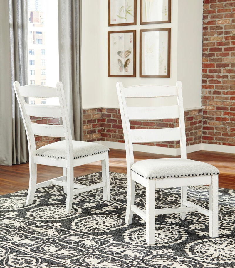 Valebeck Beige/White Rectangular Dining Set - DMV FurnitureDining Room Set