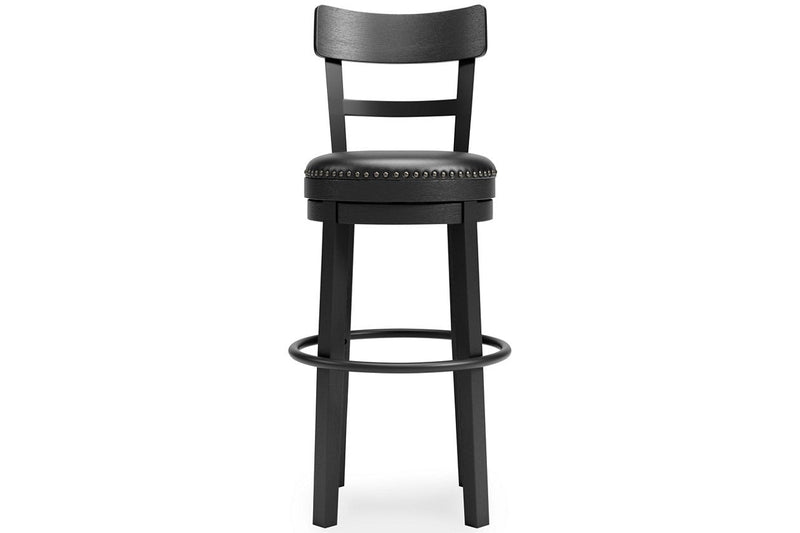 Valebeck Black Bar Height Bar Stool - DMV FurnitureBarstool