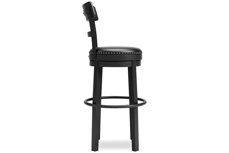 Valebeck Black Bar Height Bar Stool - DMV FurnitureBarstool