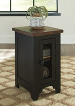 Valebeck Black/Brown Chairside End Table - T468-7 - DMV Furniture