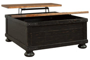 Valebeck Black/Brown Coffee Table with Lift Top - DMV FurnitureCoffee Table