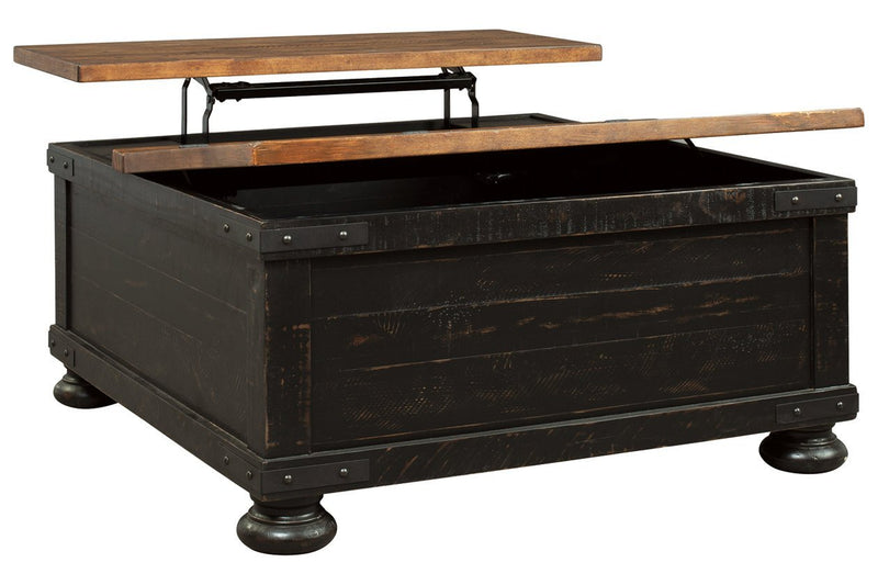 Valebeck Black/Brown Coffee Table with Lift Top - DMV FurnitureCoffee Table