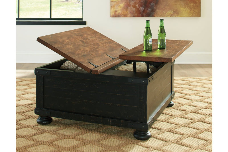 Valebeck Black/Brown Coffee Table with Lift Top - DMV FurnitureCoffee Table